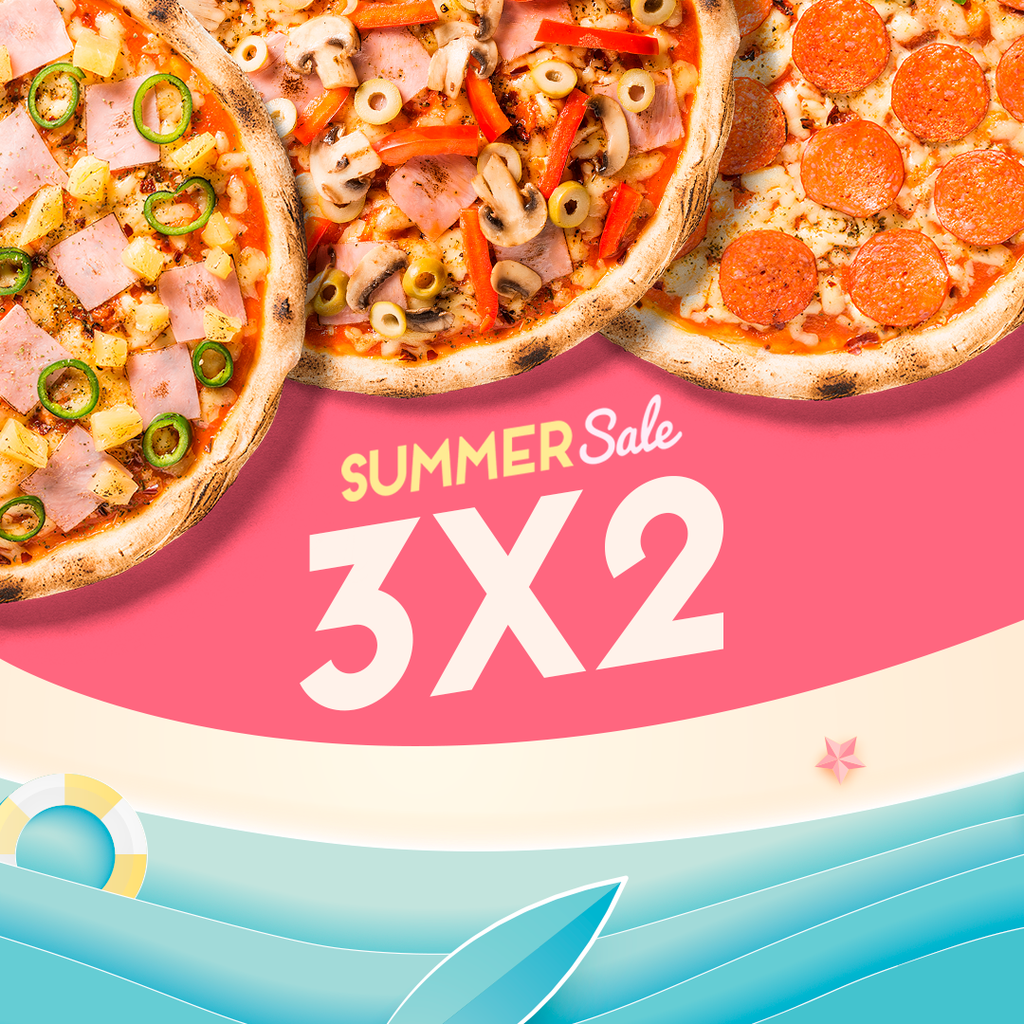 3X2 Pizzas Clásicas - SUMMER SALE