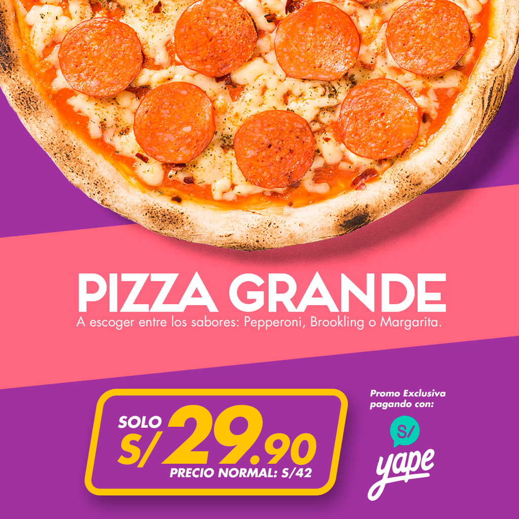 PROMO YAPERA - PIZZA GRANDE